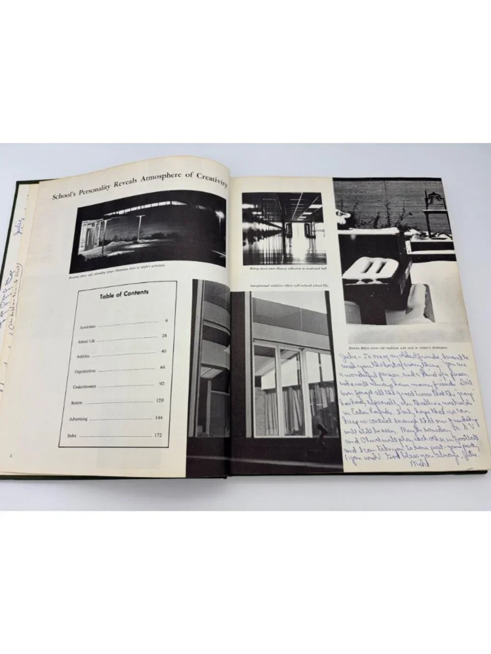 1966 Eaton Rapids High School Eatonian Yearbook Michigan Signed Hardcover Annual